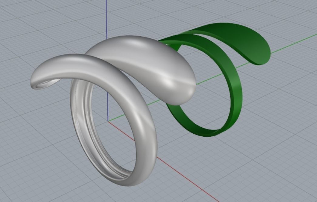 beautiful ring 3D print model_9