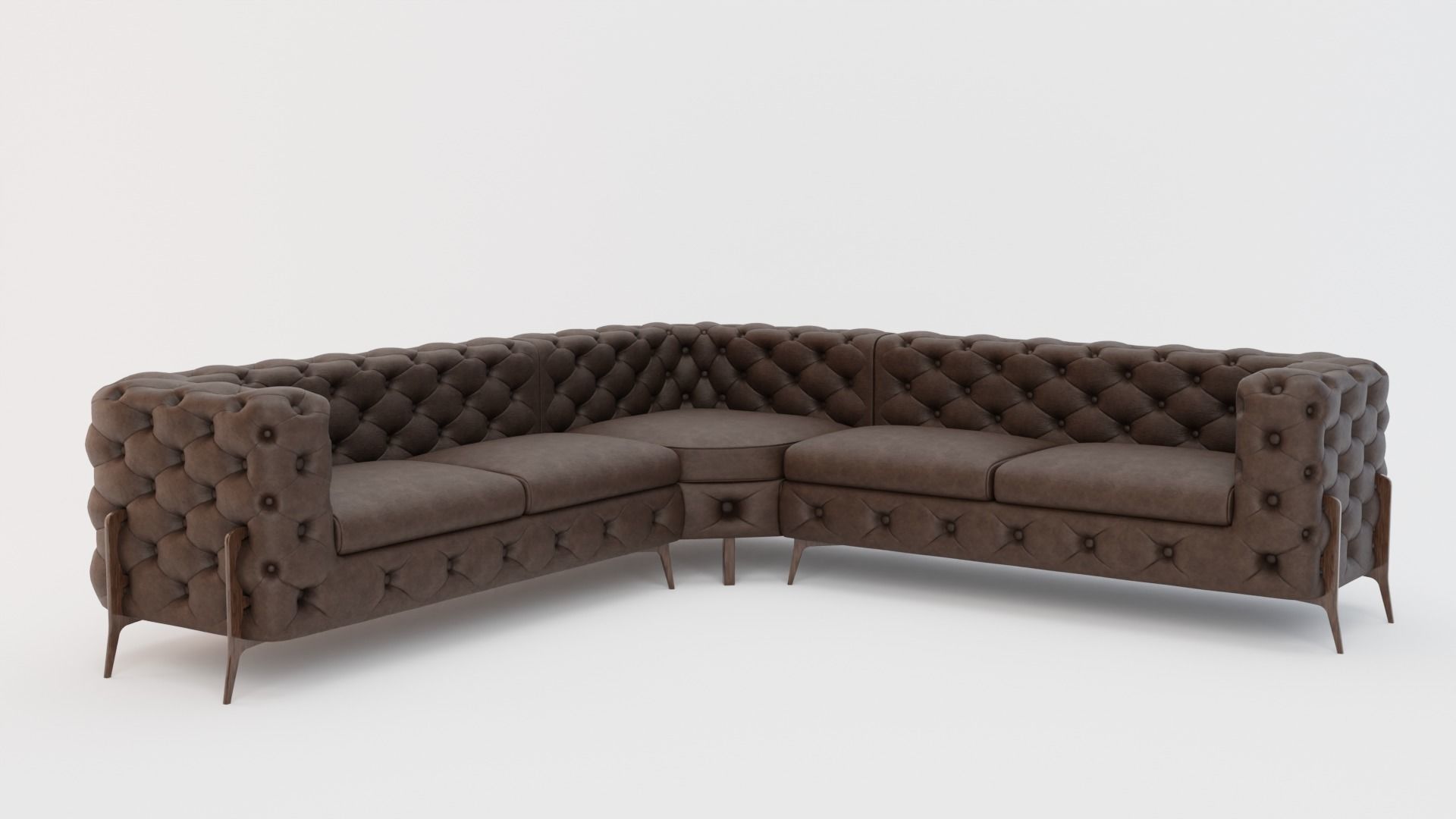 Couch 6 Sets Low-poly 3D model_3