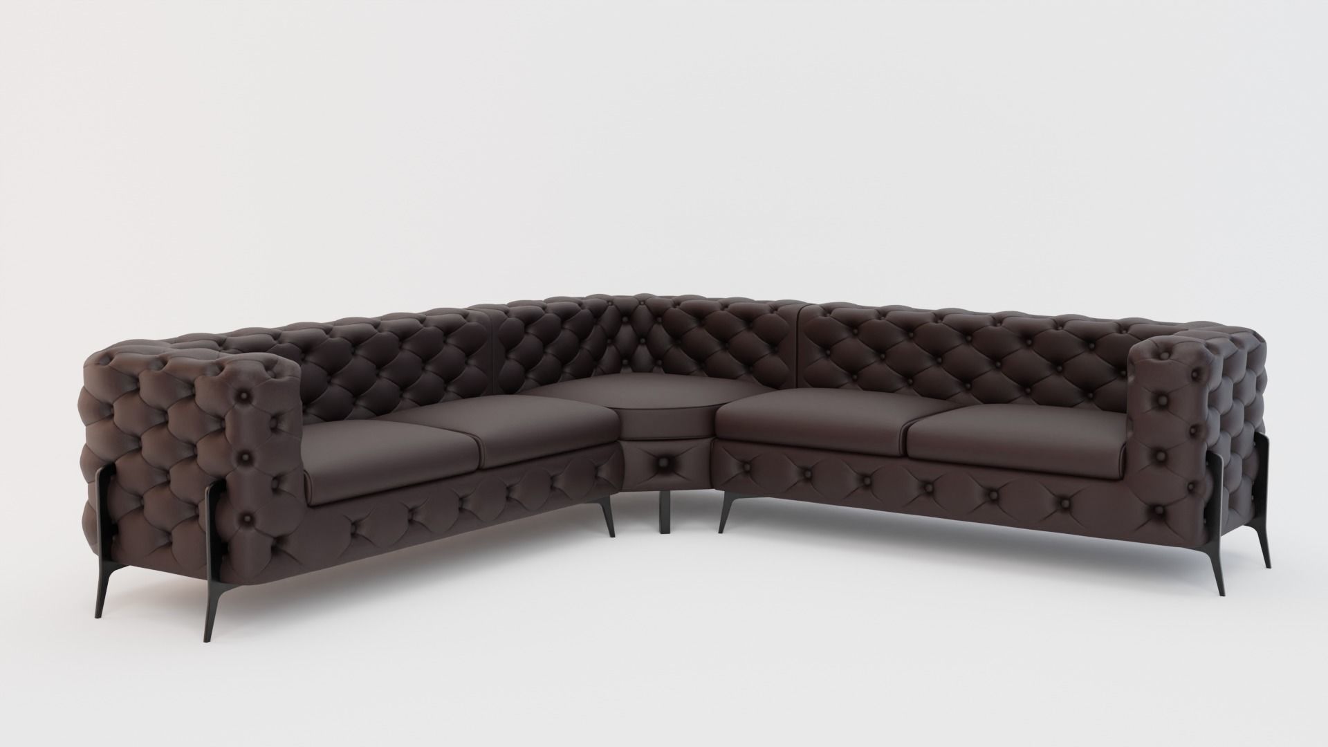 Couch 6 Sets Low-poly 3D model_4