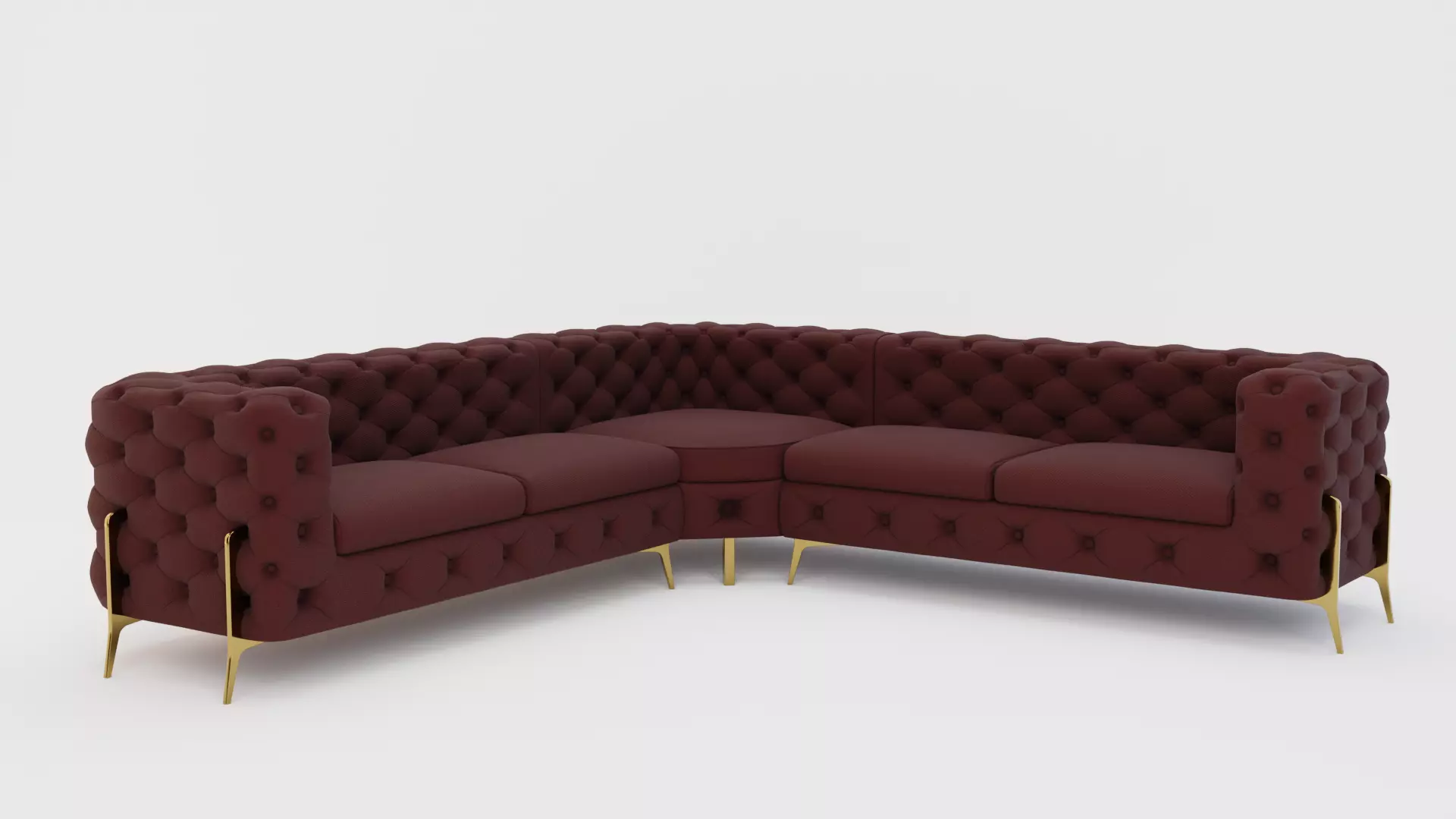 Couch 6 Sets Low-poly 3D model_0