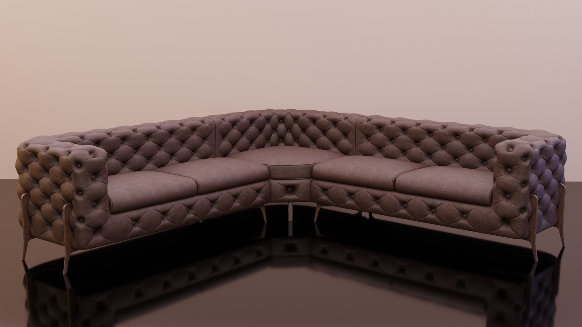 Couch 6 Sets Low-poly 3D model_14