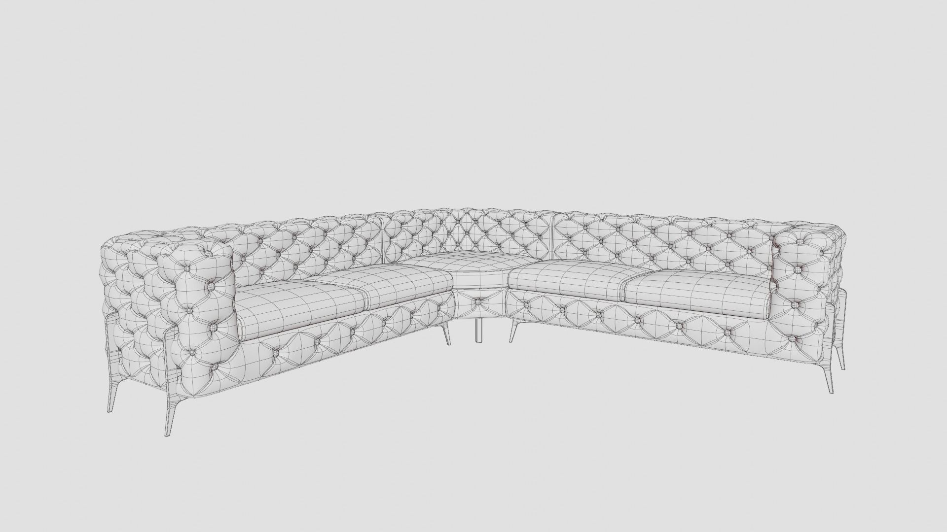 Couch 6 Sets Low-poly 3D model_17