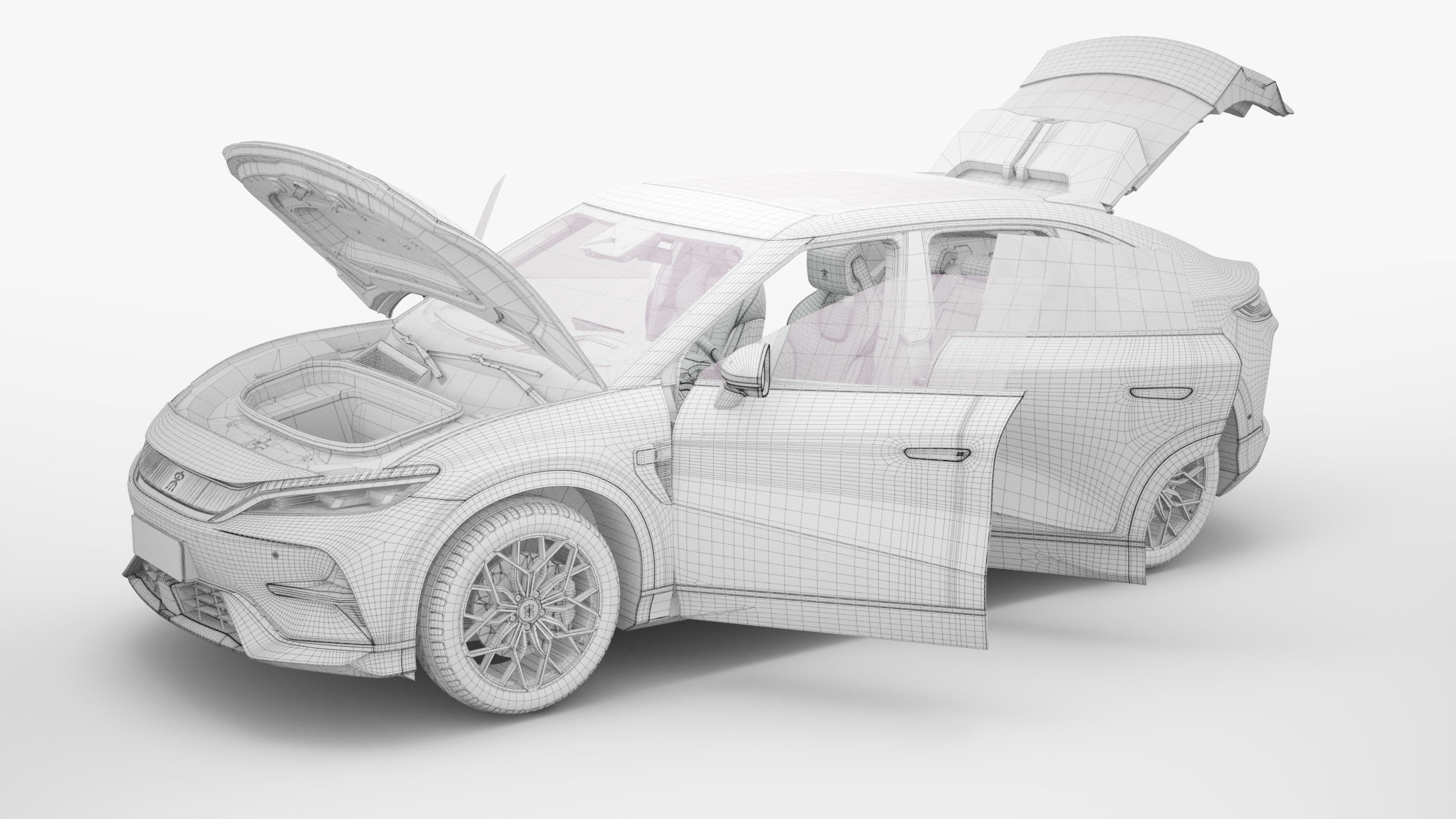 2024 BYD SONG L With Interior 3D model_22