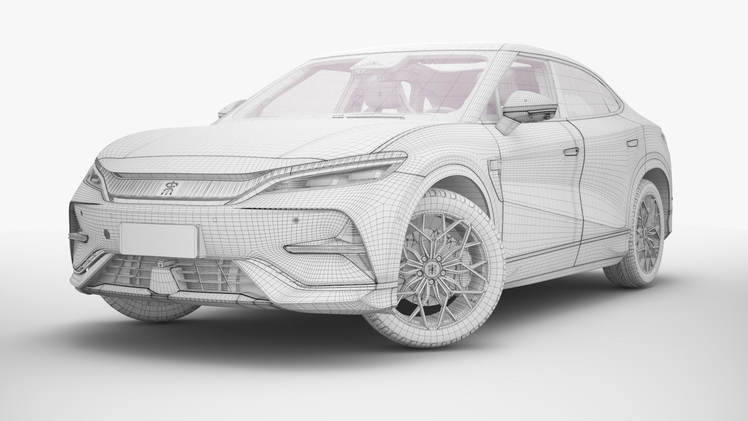 2024 BYD SONG L With Interior 3D model_19