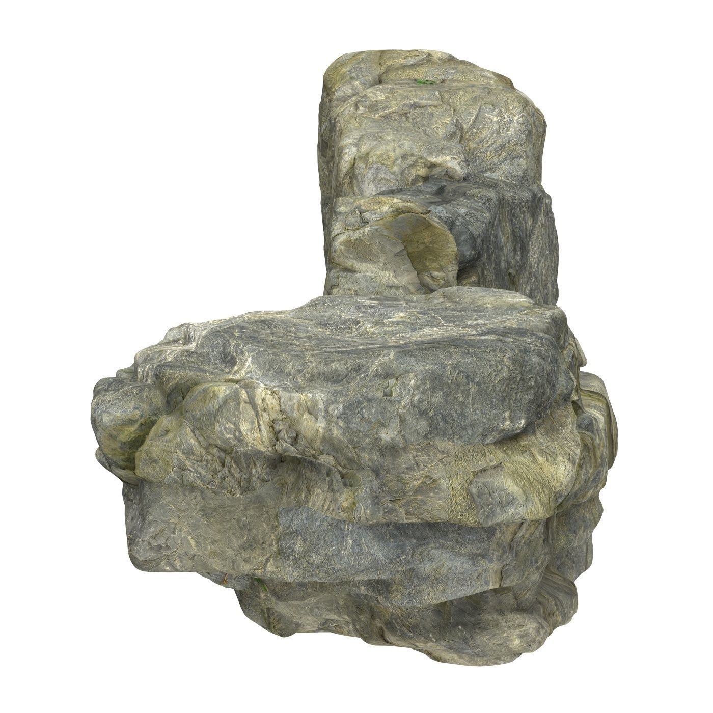 Stone Rock 07 3D model_2