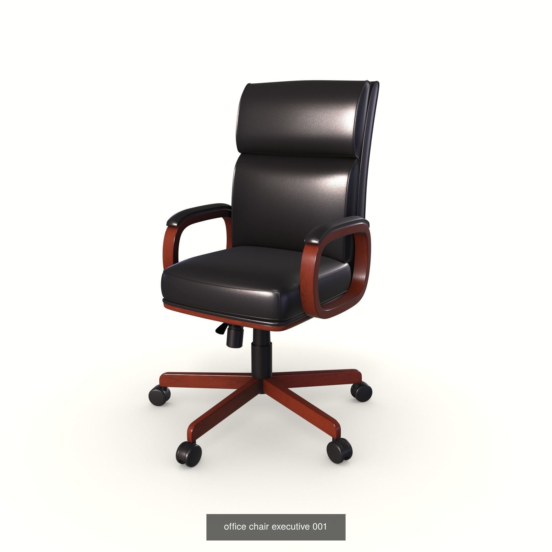 office chair executive 3D Model Collection_3