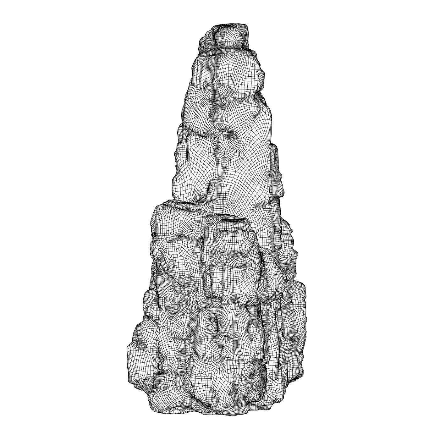 Stone Rock 09 3D model_4