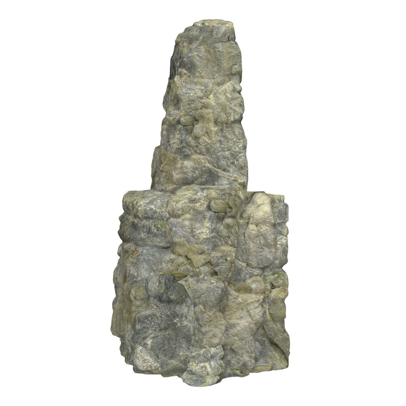 Stone Rock 09 3D model_3