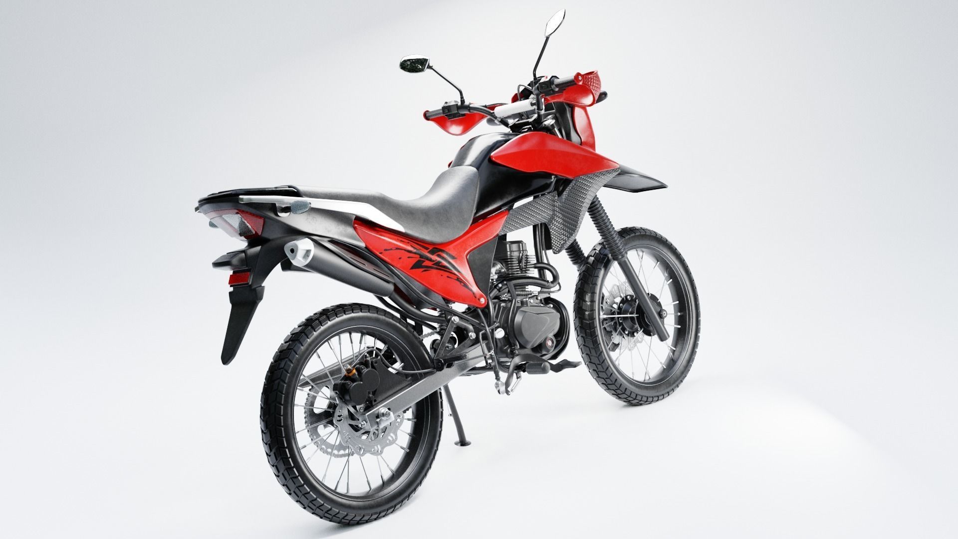 MOTORBIKE Low-poly 3D model_1