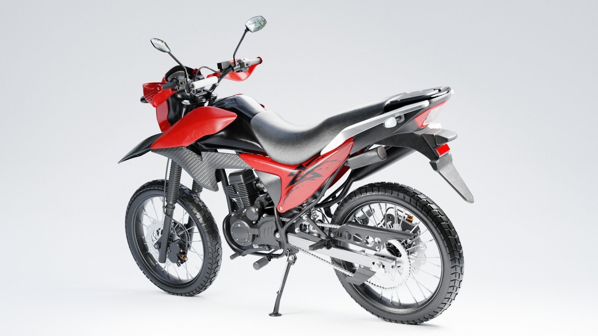 MOTORBIKE Low-poly 3D model_2