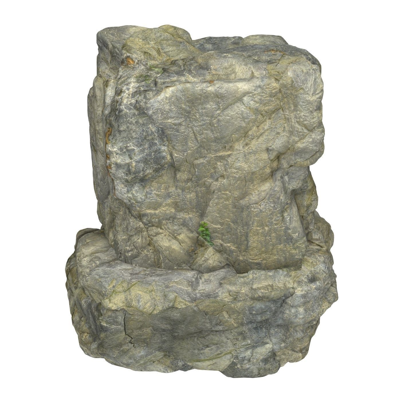 Stone Rock 11 3D model_3