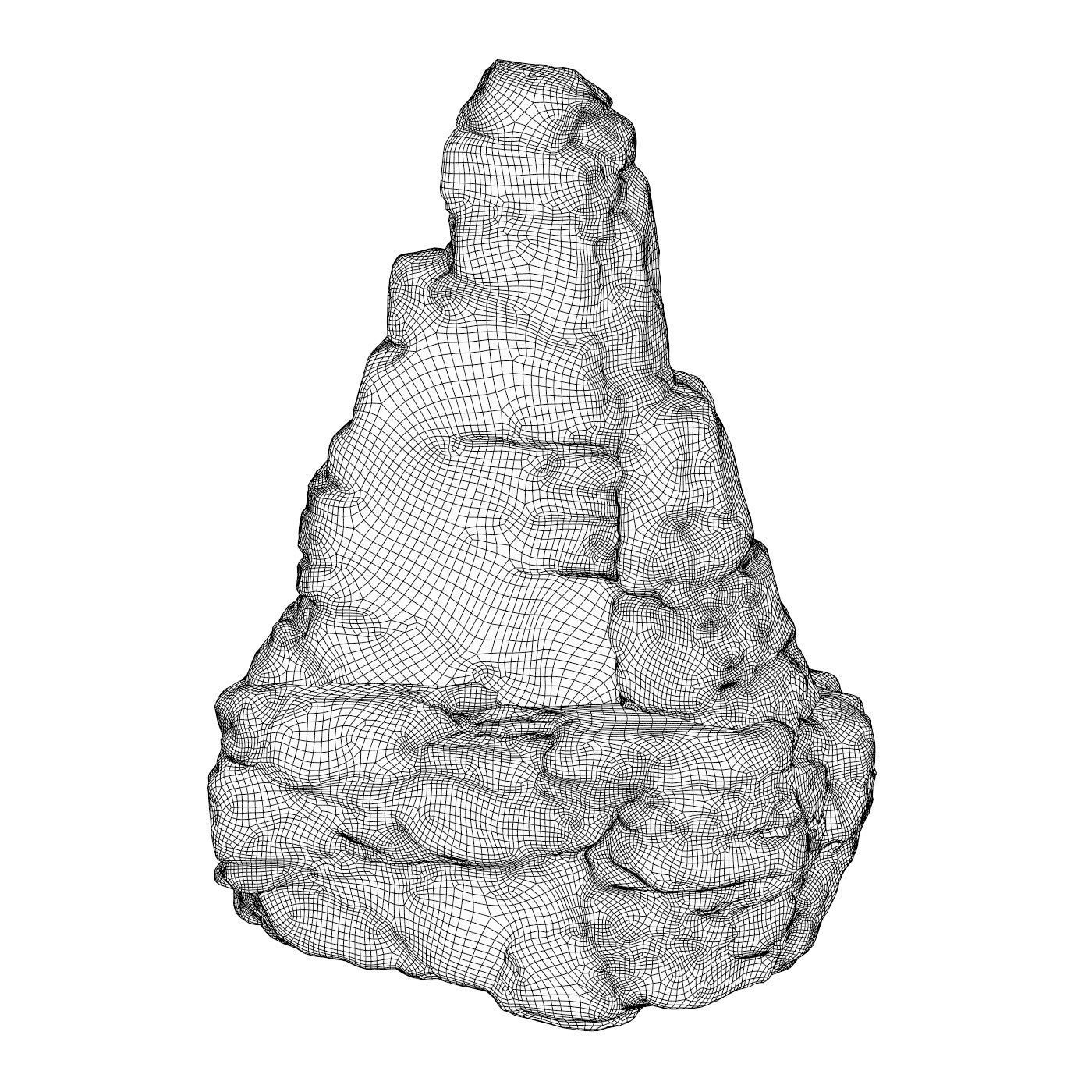 Stone Rock 12 3D model_4