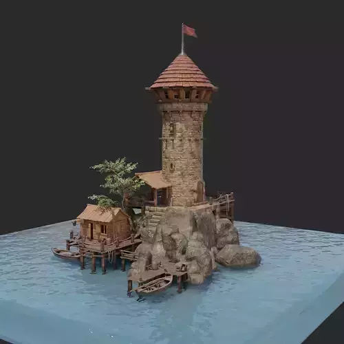 Gameready Moduler Sea Tower 