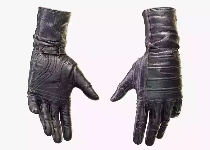 leather gloves of Kylo Ren PBR model
