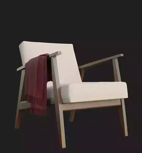 Armchair  with blanket