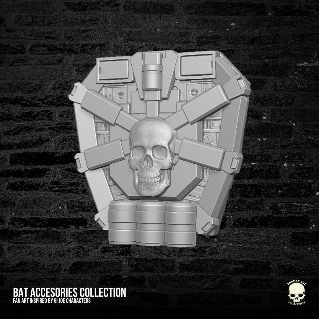 Bat Accesories Kit V2 3D printable File For Action Figures 3D print model_4