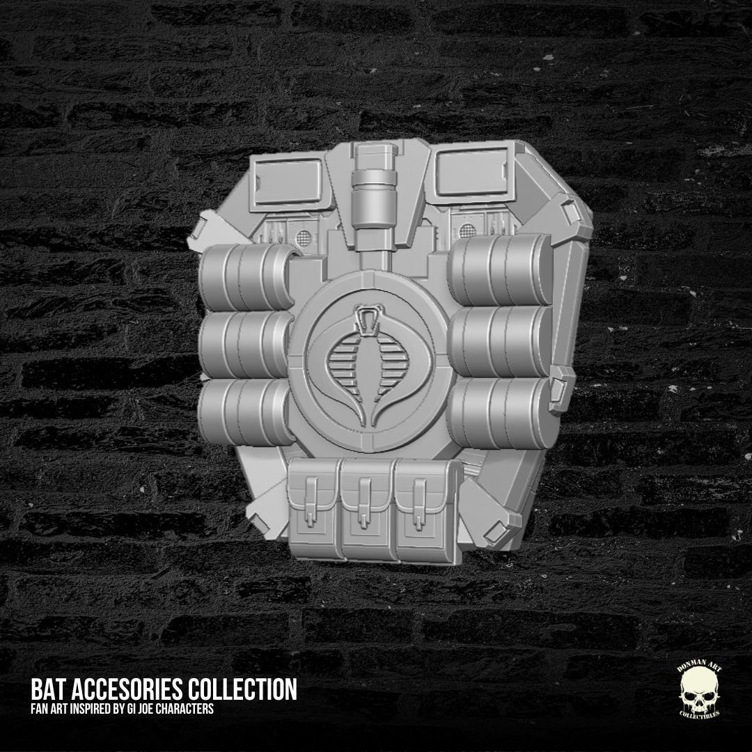 Bat Accesories Kit V2 3D printable File For Action Figures 3D print model_1