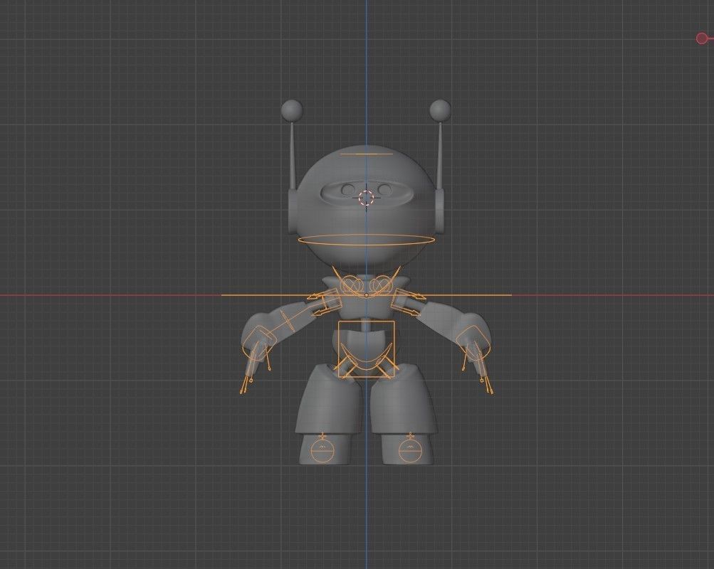 Mascote Robo 3D 3D model_1