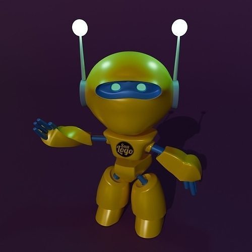 Mascote Robo 3D 3D model