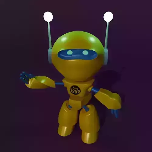 Mascote Robo 3D 3D model