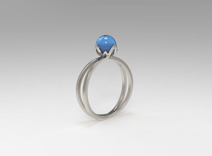 Pearl Ring 3D model