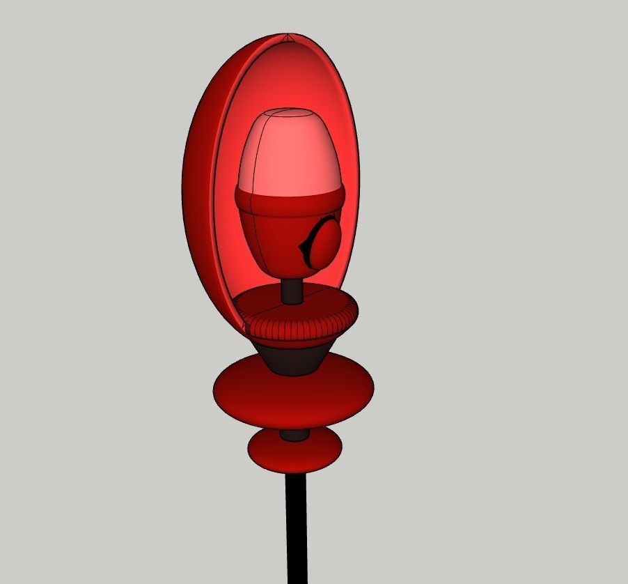 Hazbin Hotel - Alastor Staff Style 2 Free 3D print model_1
