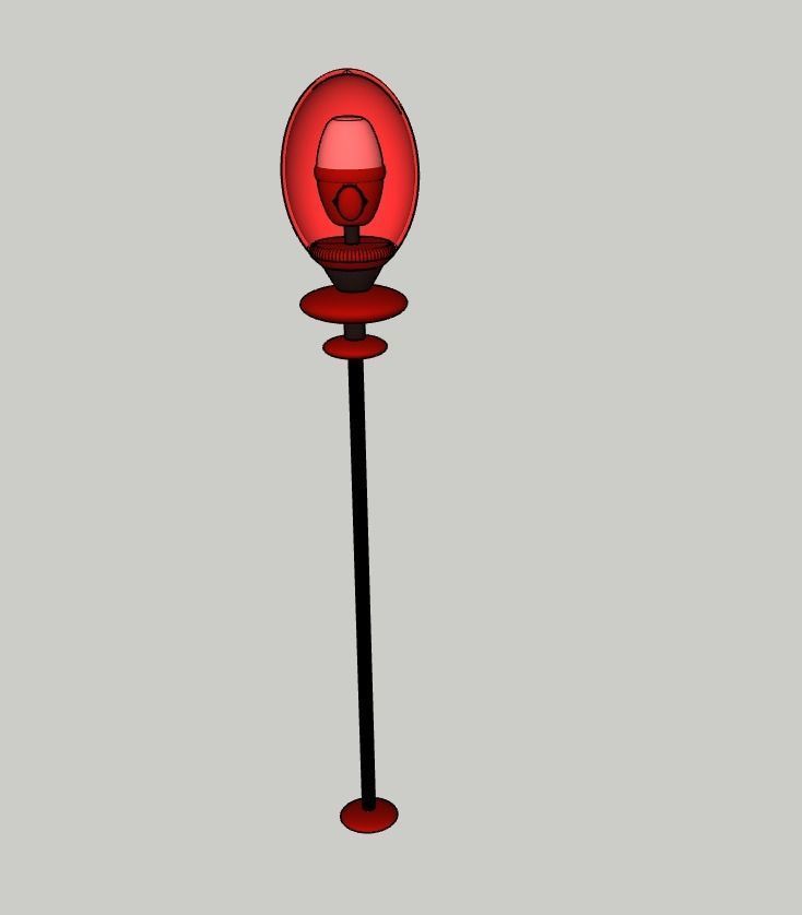Hazbin Hotel - Alastor Staff Style 2 Free 3D print model_2