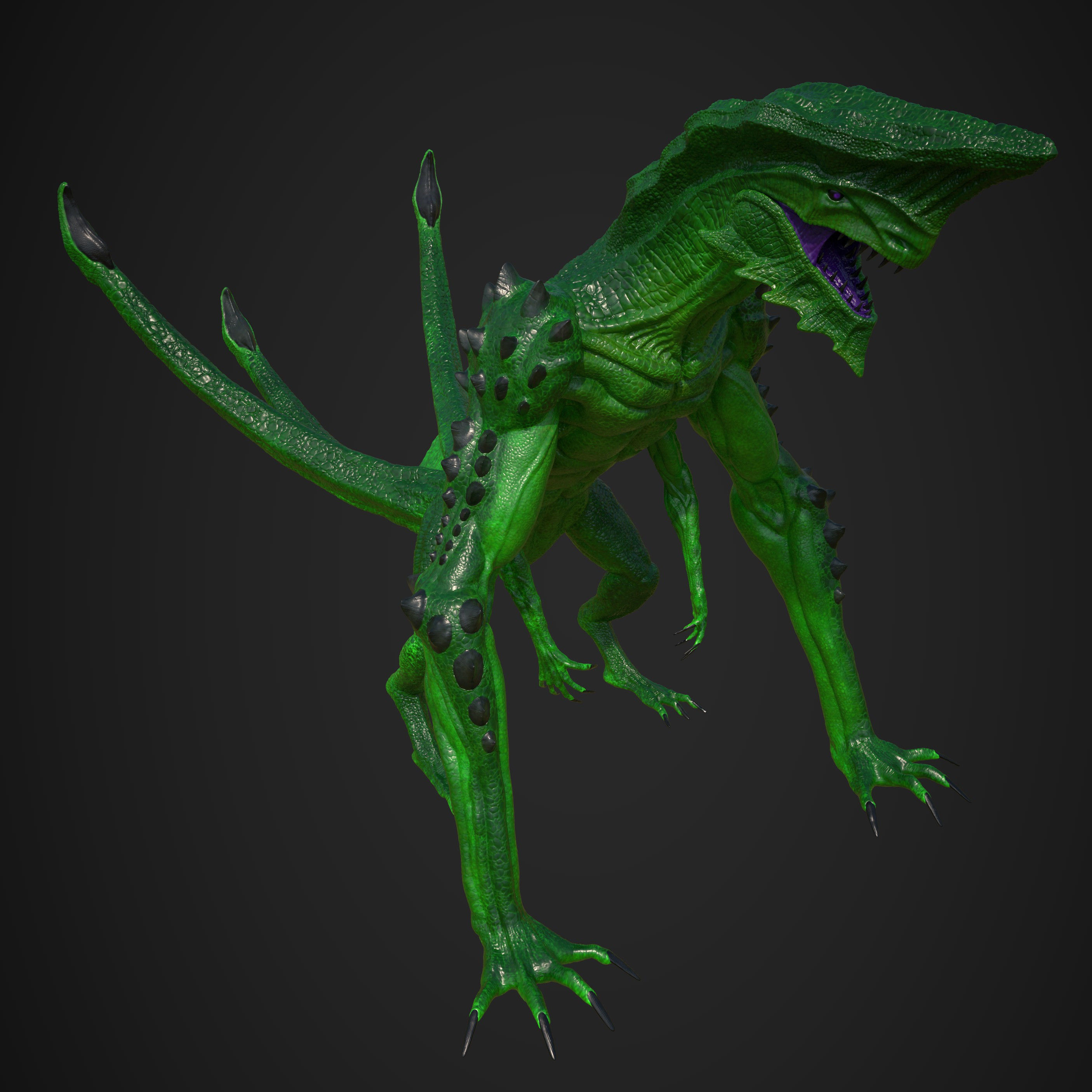 3D Print Jungle Crawler Creature Figure 3D print model_2