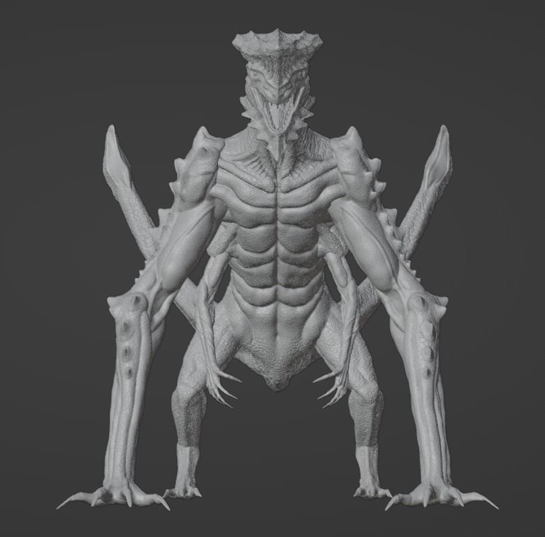 3D Print Jungle Crawler Creature Figure 3D print model_5