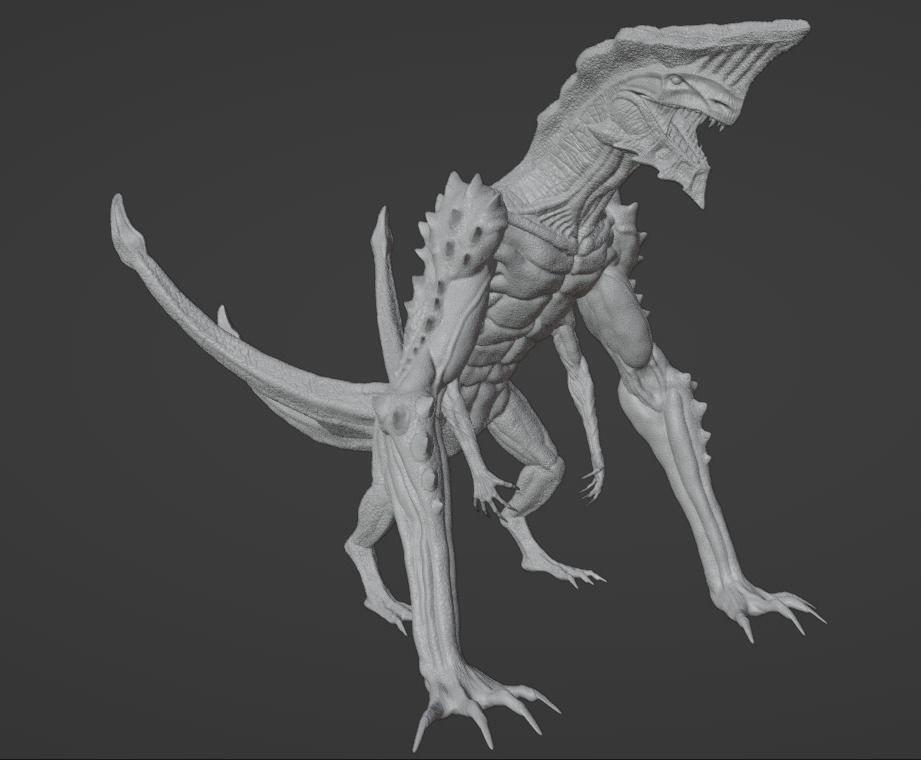 3D Print Jungle Crawler Creature Figure 3D print model_4