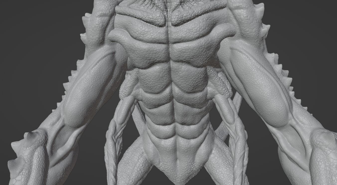 3D Print Jungle Crawler Creature Figure 3D print model_13