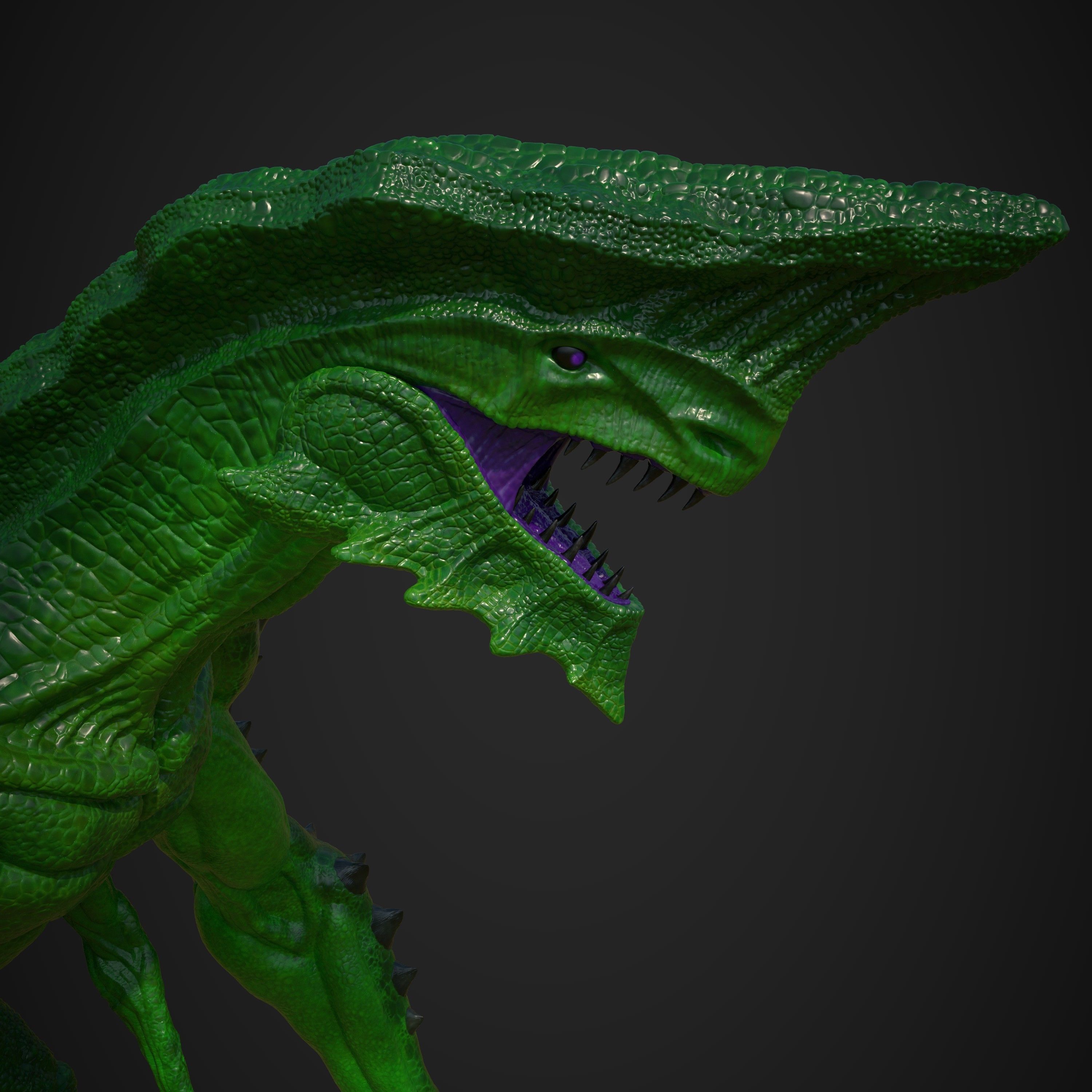 3D Print Jungle Crawler Creature Figure 3D print model_3