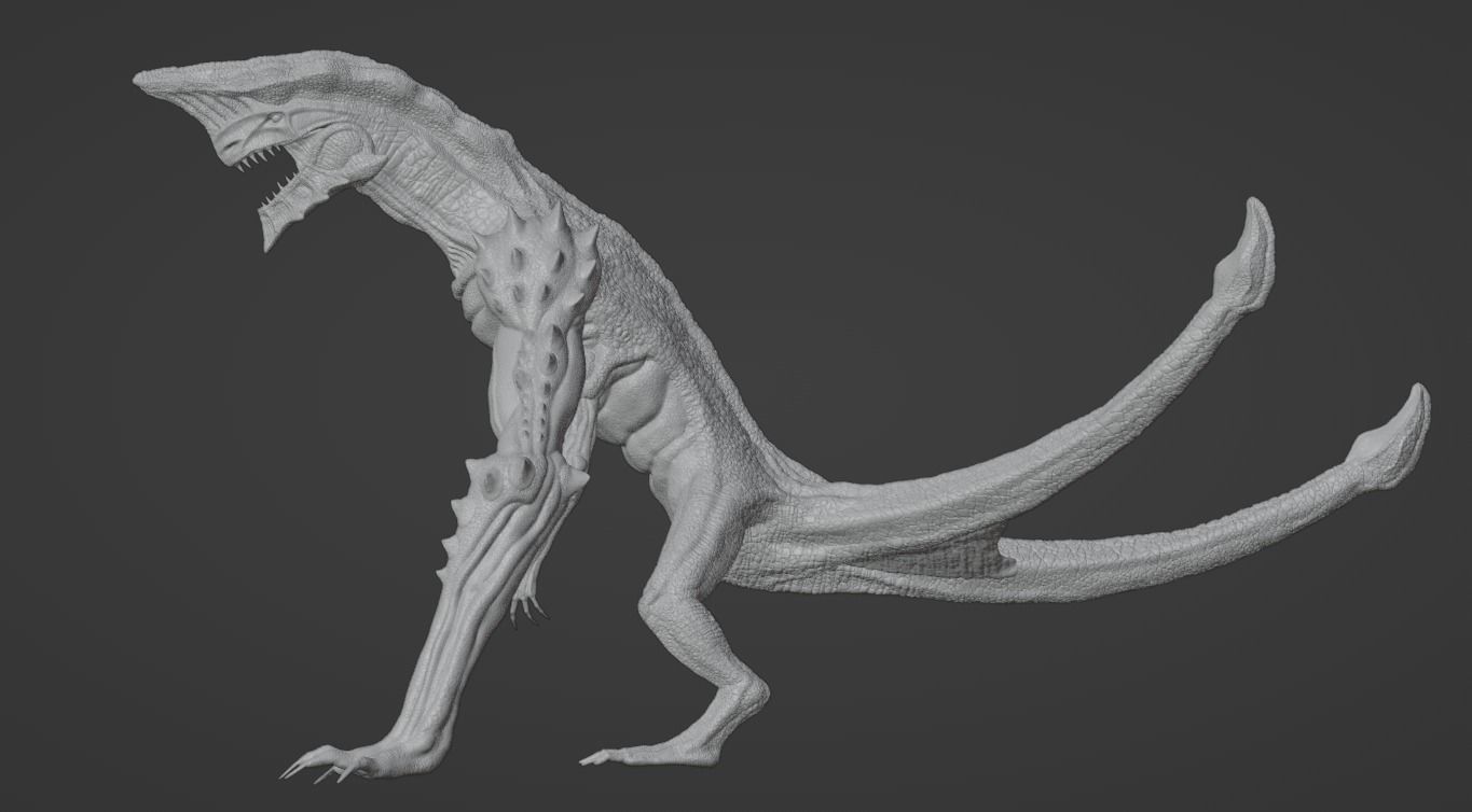 3D Print Jungle Crawler Creature Figure 3D print model_7