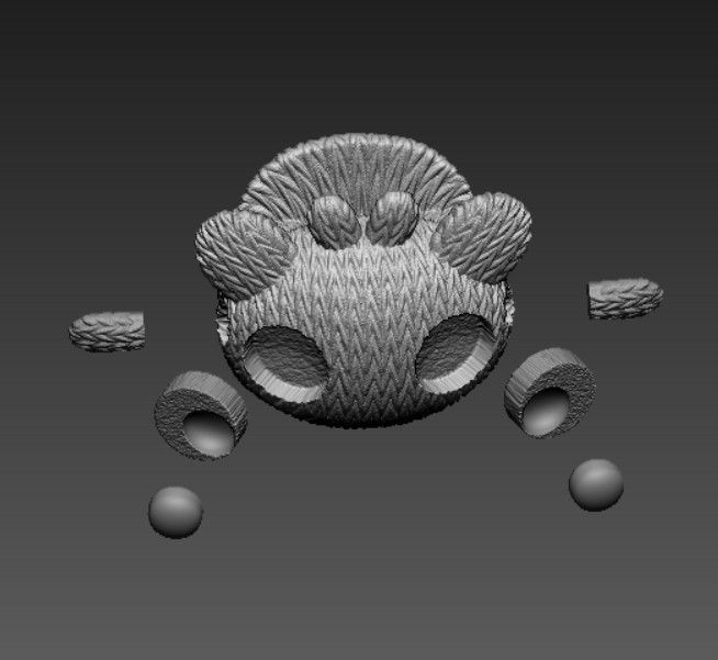 TOOTHLESS CROCHET CONTROLLER HOLDER - JOYSTICK - KNITTED 3D print model_4