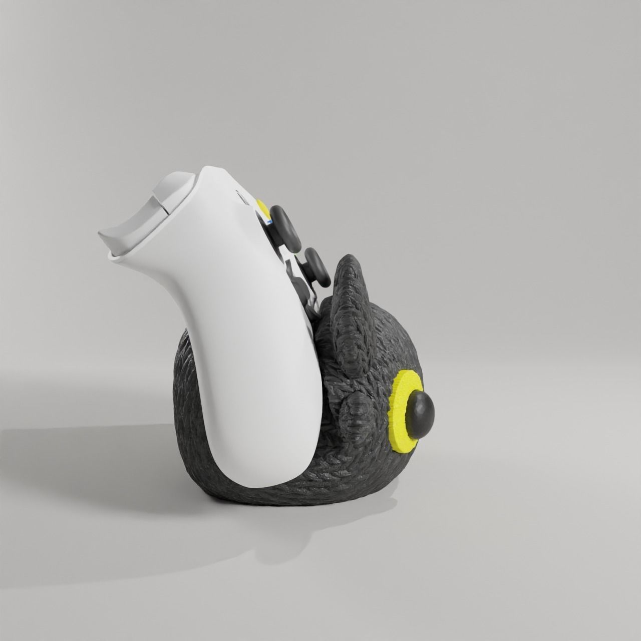 TOOTHLESS CROCHET CONTROLLER HOLDER - JOYSTICK - KNITTED 3D print model_3