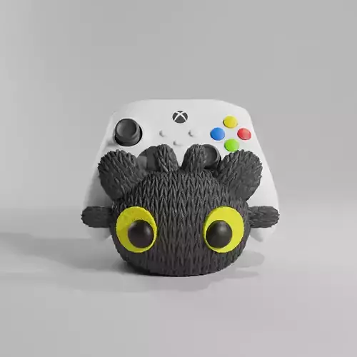 TOOTHLESS CROCHET CONTROLLER HOLDER - JOYSTICK - KNITTED