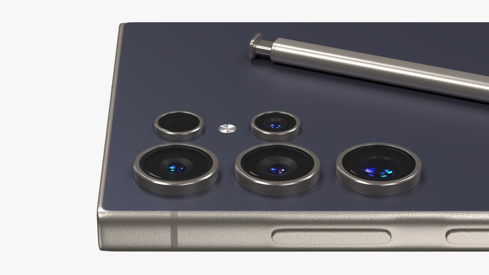 Samsung Galaxy S24 Ultra Titanium Violet Low-poly 3D model_5