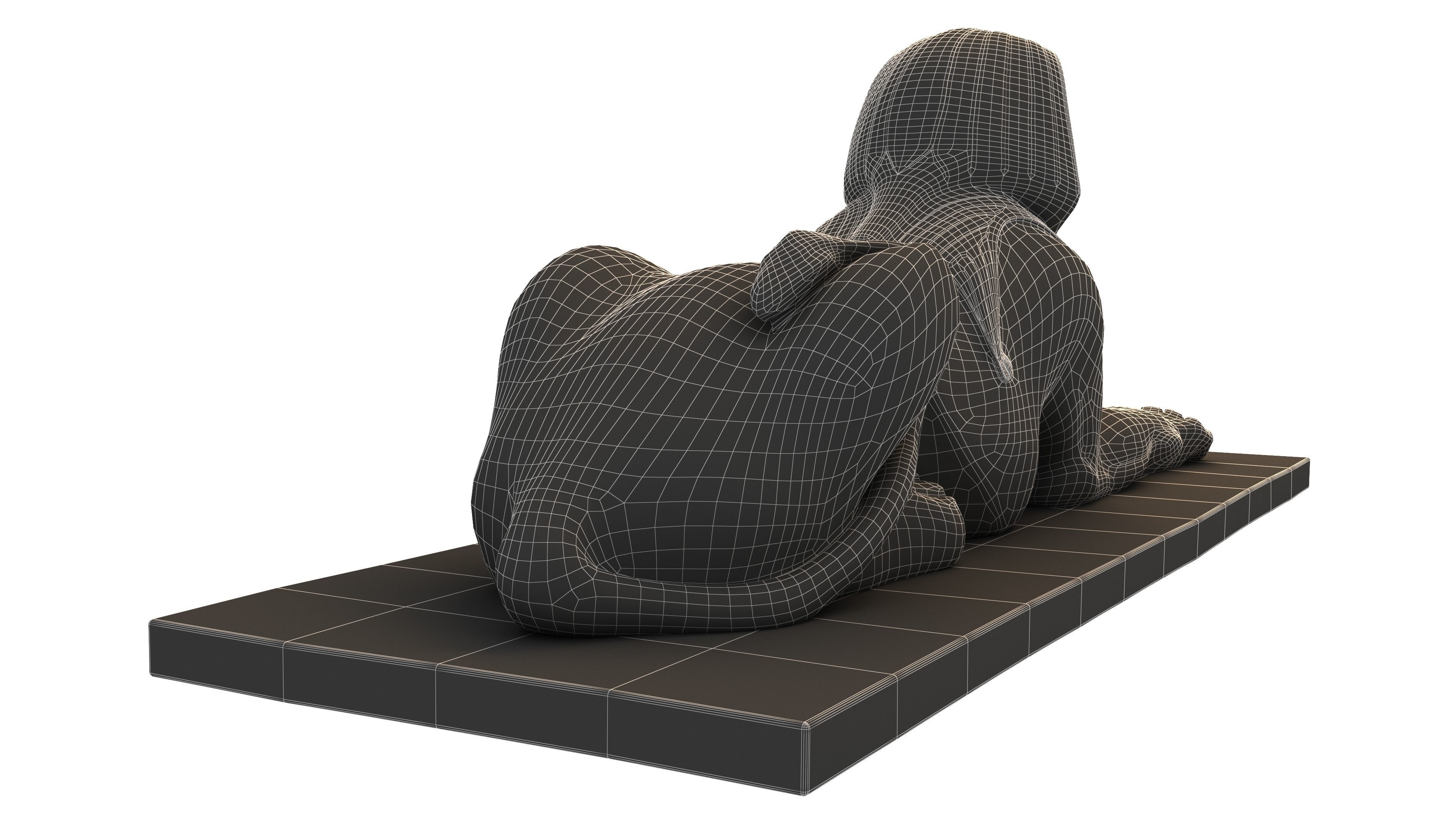 Ancient Egyptian Sphinx 4K Low-poly 3D model_19