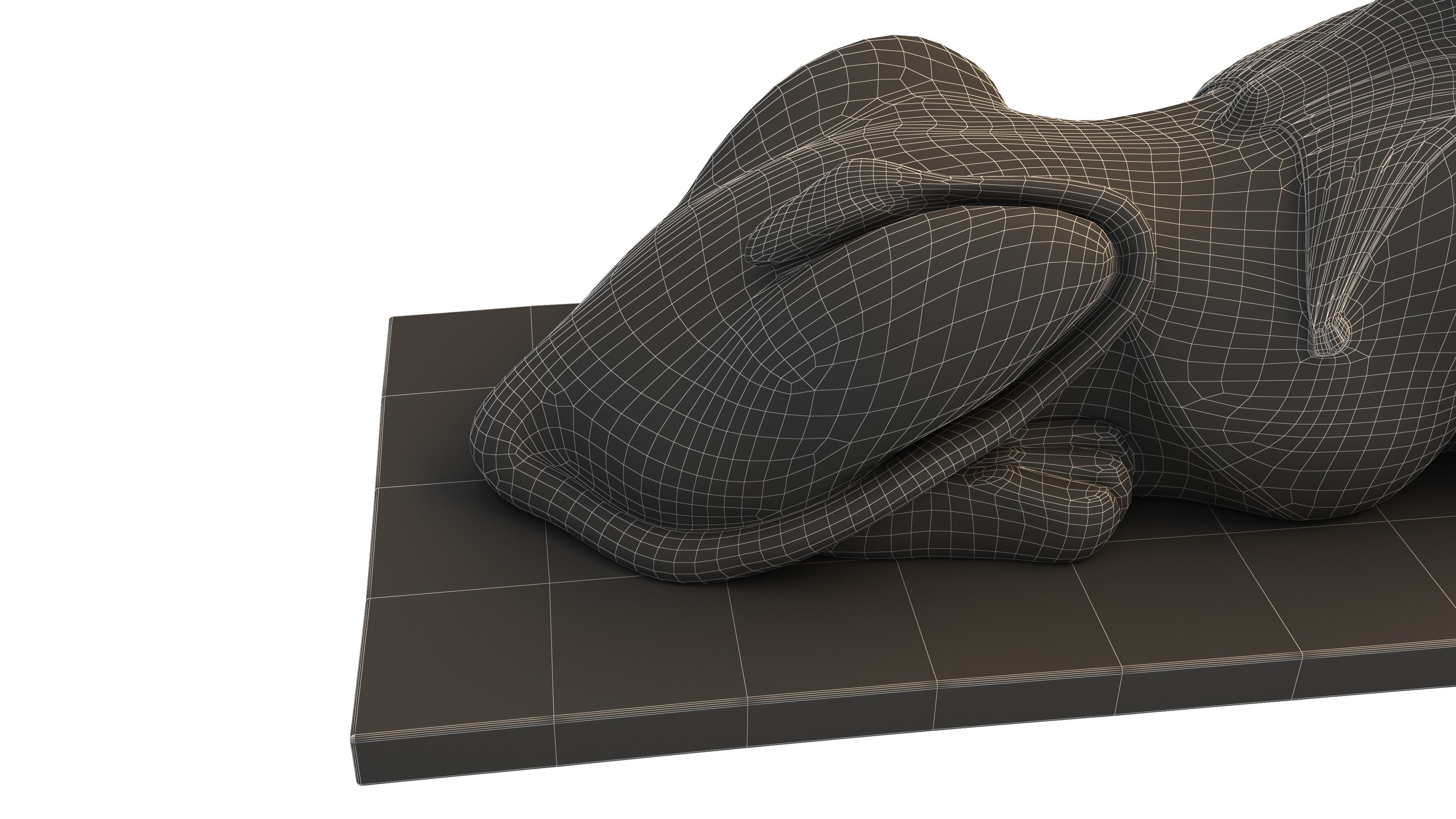 Ancient Egyptian Sphinx 4K Low-poly 3D model_16