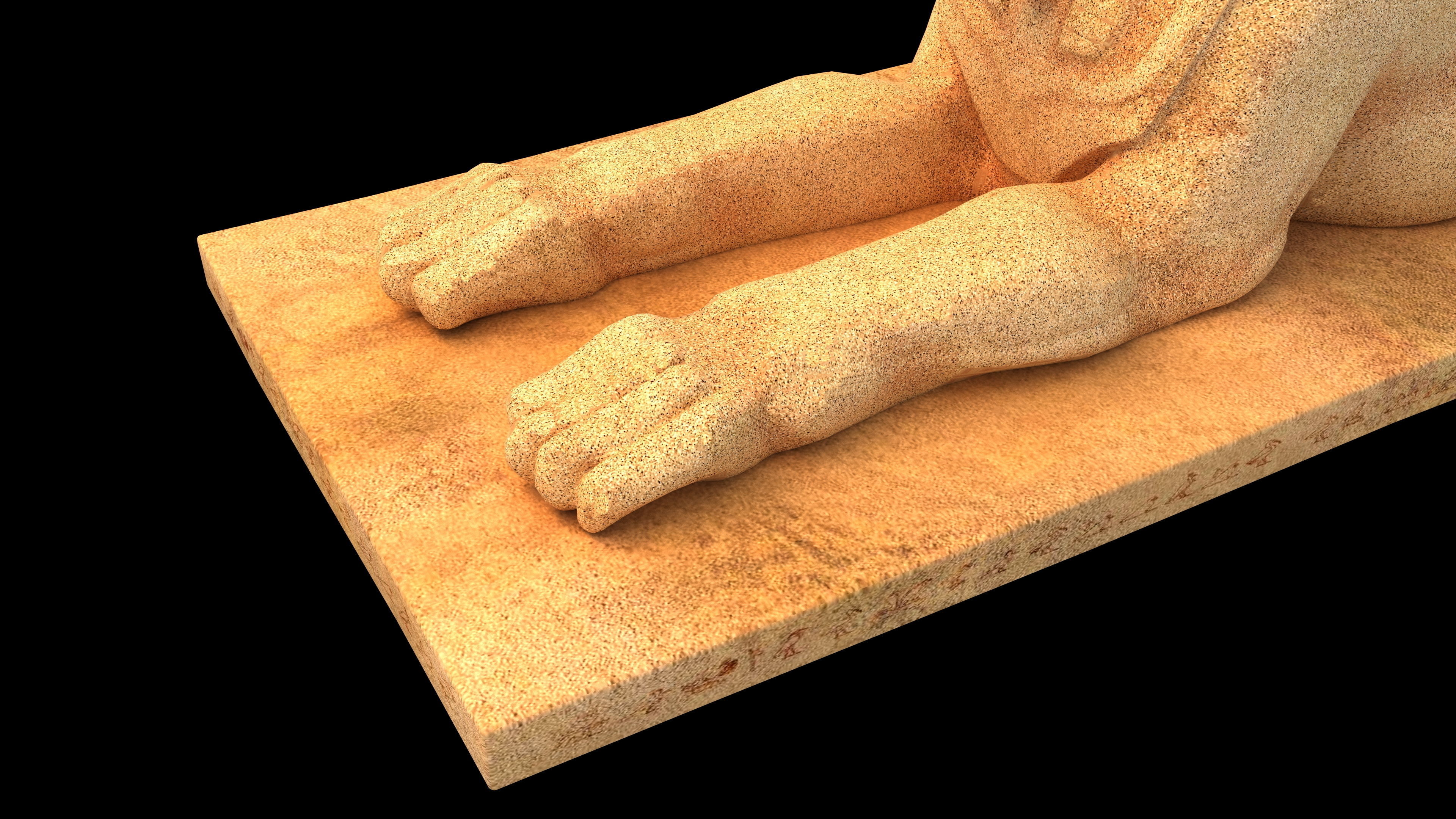 Ancient Egyptian Sphinx 4K Low-poly 3D model_7