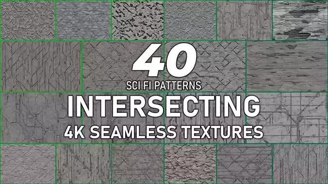 40 Seamless Sci-fi Patterns - INTERSECTING