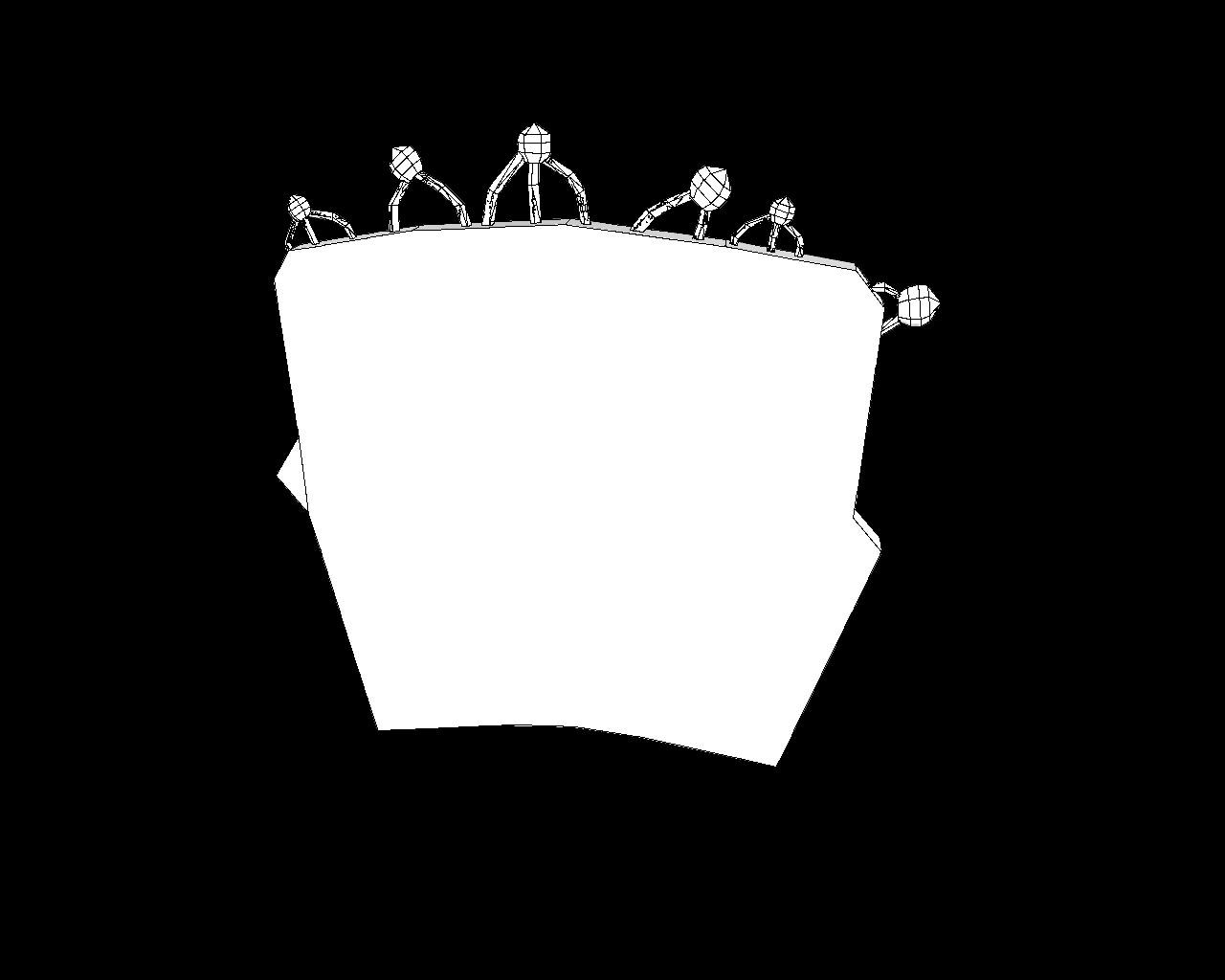 Creative Stone Low-poly 3D model_2