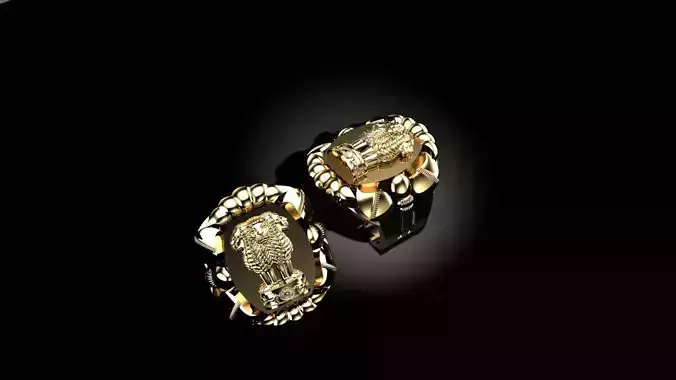 ashok chakr ring  3D print model