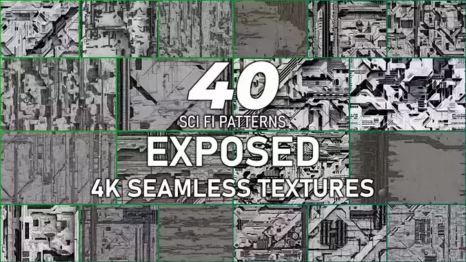 40 Seamless Sci-fi Patterns - EXPOSED