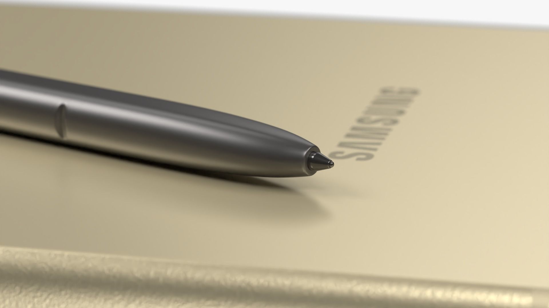 Samsung Galaxy S24 Ultra Titanium Yellow Low-poly 3D model_8