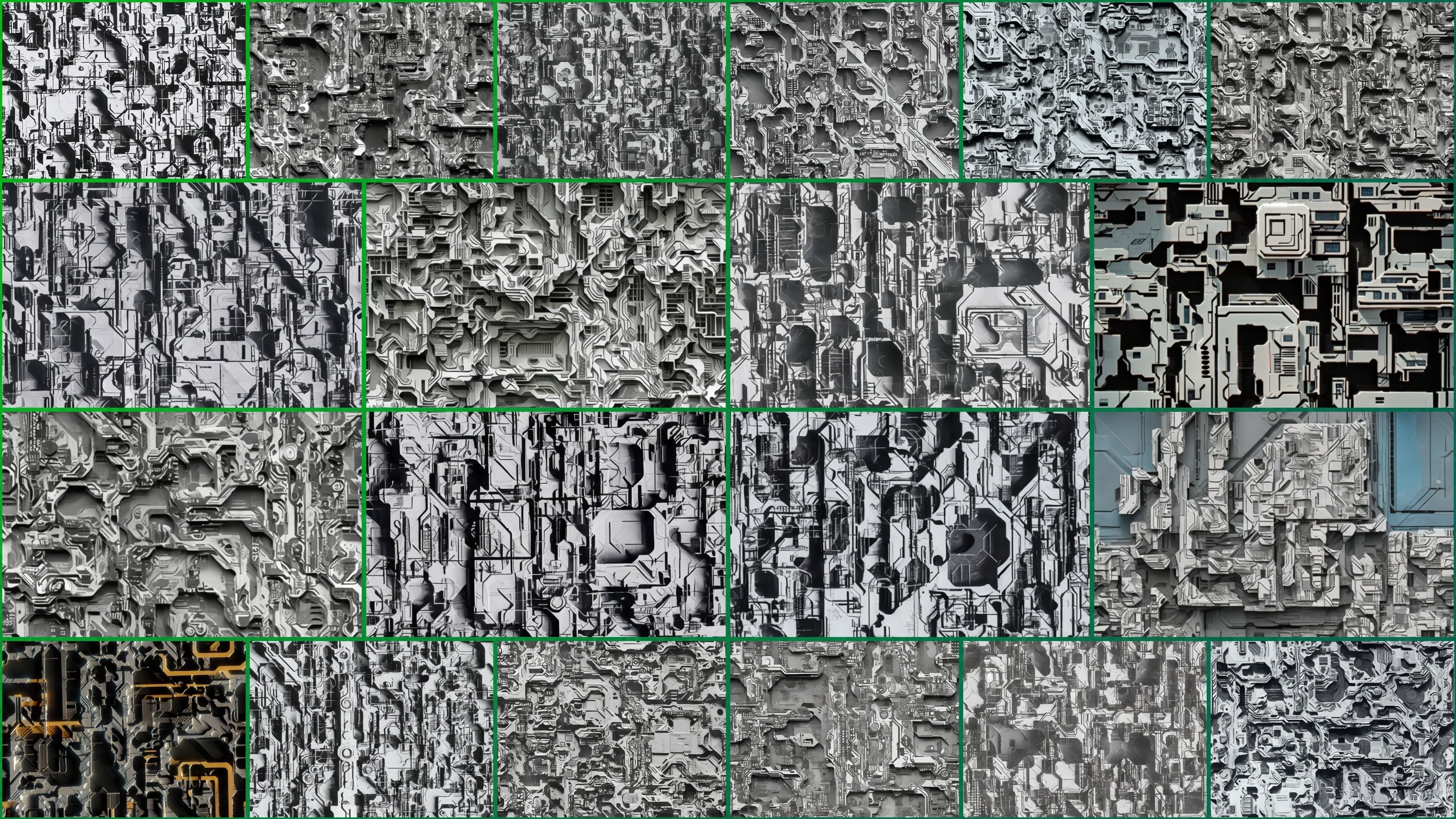 40 Seamless Sci-fi Patterns - CORRODED Texture_1