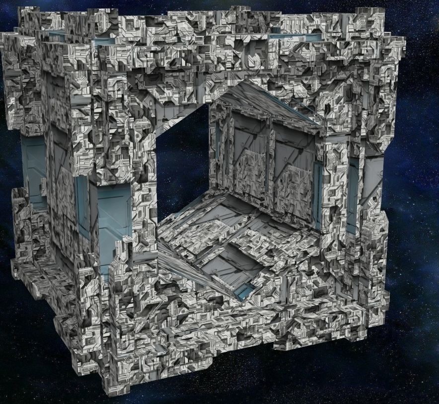 40 Seamless Sci-fi Patterns - CORRODED Texture_34