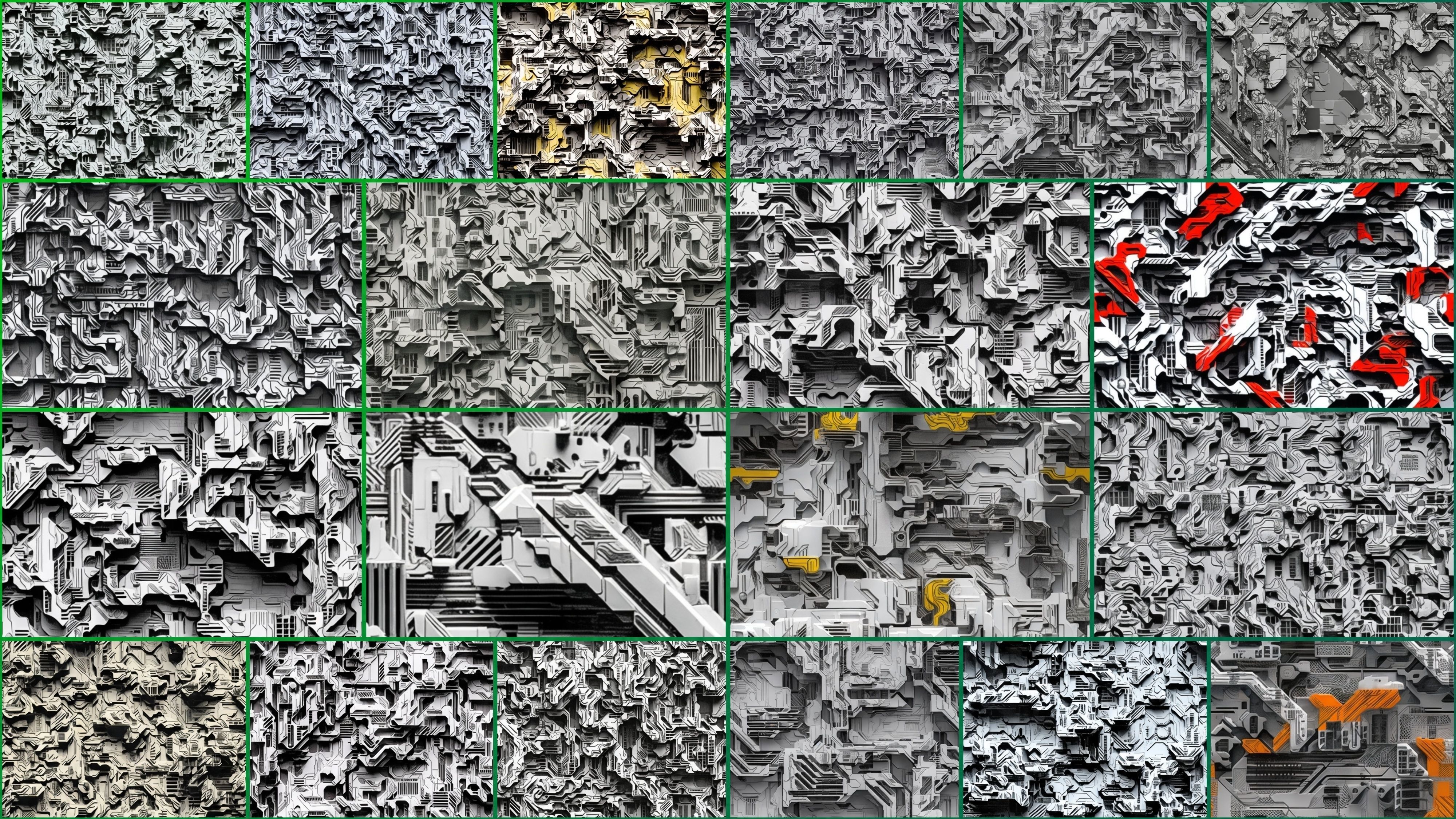 40 Seamless Sci-fi Patterns - BULKY Texture_1