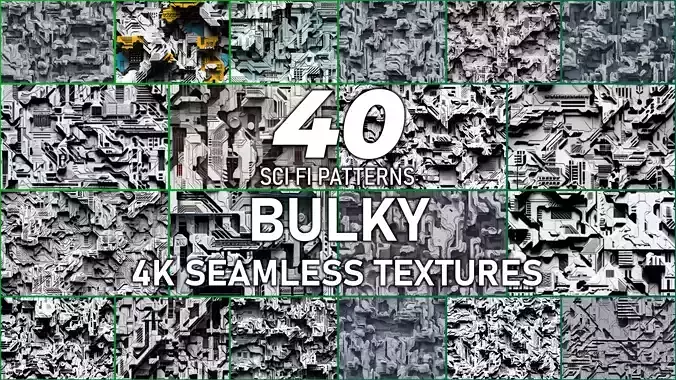 40 Seamless Sci-fi Patterns - BULKY