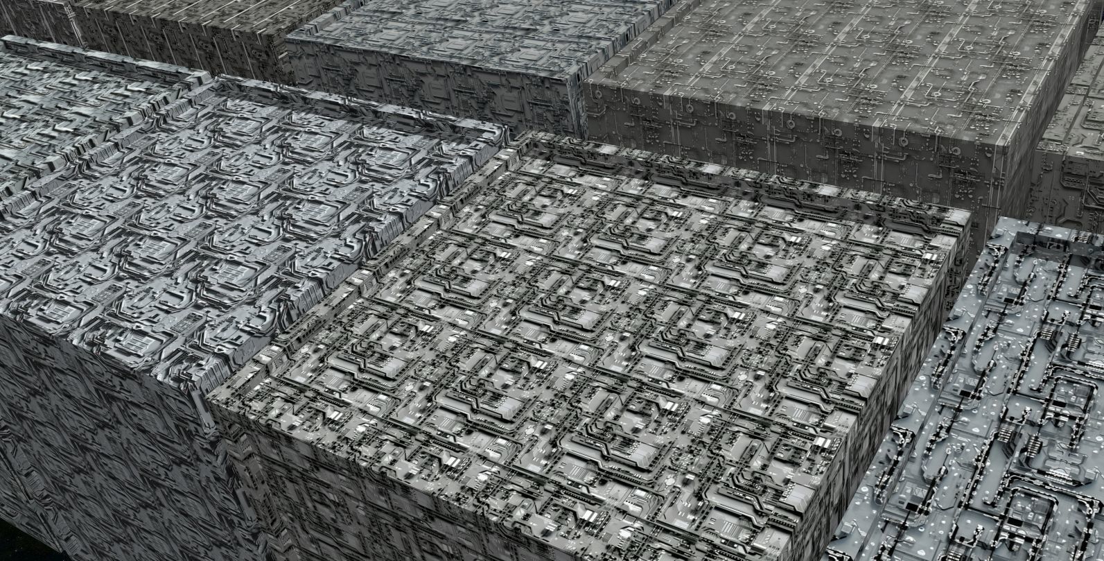 40 Seamless Sci-fi Patterns - ANCIENT TECHNOLOGY Texture_11